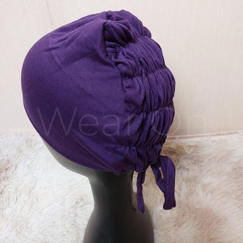 Bonnet Cap (Dark Purple)