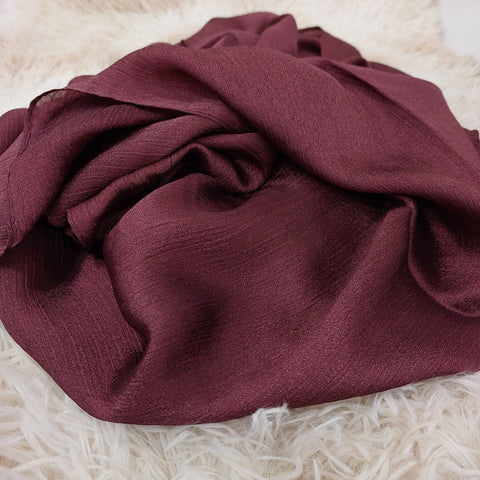 Crinkle Silk (Burgendy)