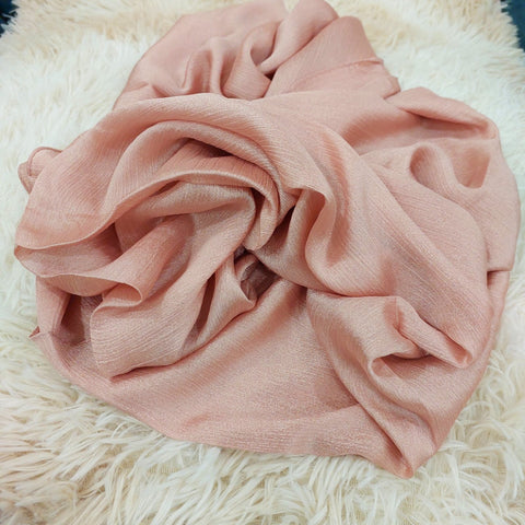 Crinkle Silk (Nude Pink)