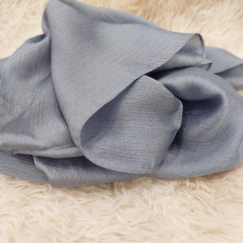 Crinkle Silk (Steel Blue)