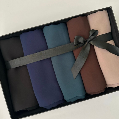Premium Georgette – Bundle of 5 (Select Colors)