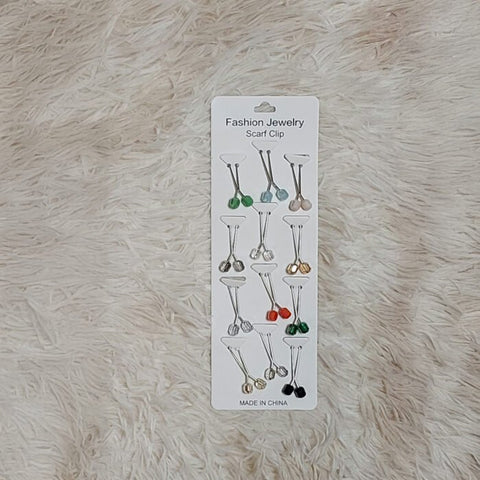 Hijab Pins (Chin Metal Grippers) – Pack of 12
