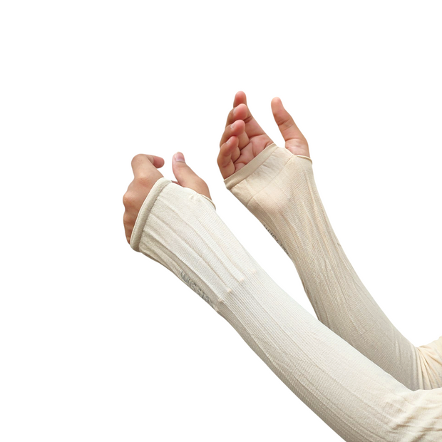 Arm Sleeves (with thumbhole) - Beige