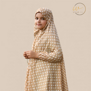 Kids Namaz Chaddar – Polka Dot (Beige)