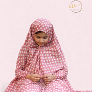 Kids Namaz Chaddar – Polka Dot (Pink)