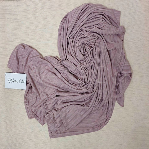 Irregular Ribbed Jersey – Baby Pink