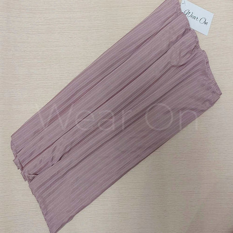 Irregular Ribbed Jersey – Baby Pink
