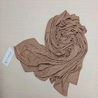 Irregular Ribbed Jersey – (Beige)