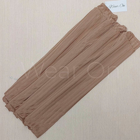 Irregular Ribbed Jersey – (Beige)