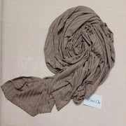Irregular Ribbed Jersey – (Caramel Brown)