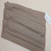 Irregular Ribbed Jersey – (Caramel Brown)