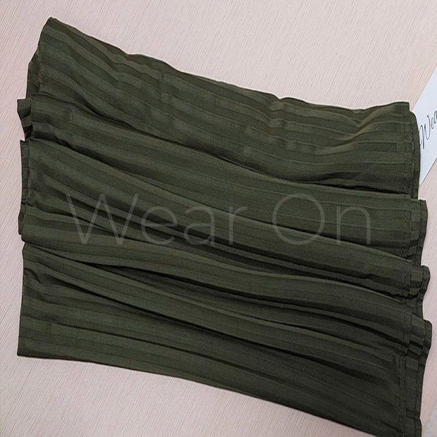 Irregular Ribbed Jersey – (Green)