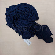Irregular Ribbed Jersey – (Navy Blue)