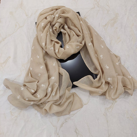 Lawn Floral Embossed (Beige)