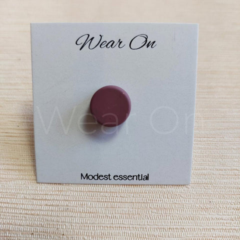 Magnetic Pins Round (Matt Finish Dark Pink)