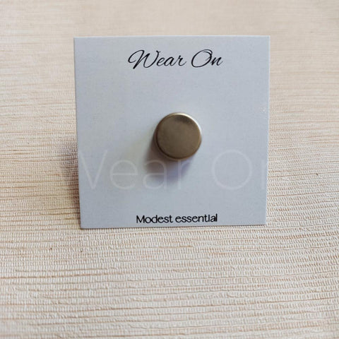 Magnetic Pins Round (Matt Finish Dull Gold)