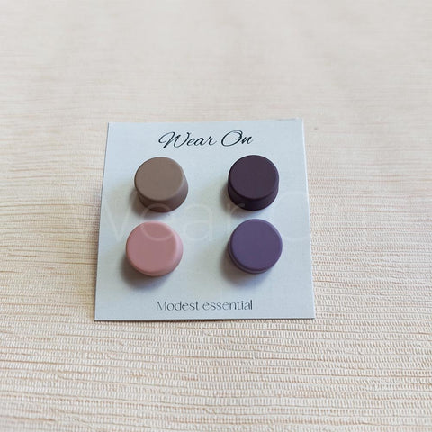 Magnetic Pins Round (Matt Finish Dull Gold)