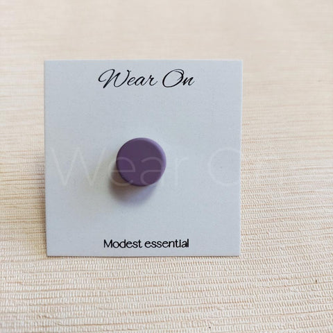 Magnetic Pins Round (Matt Finish Dull Purple)