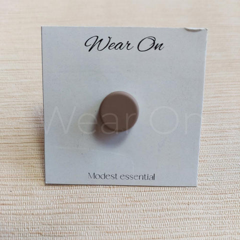 Magnetic Pins Round (Matt Finish Light Brown)