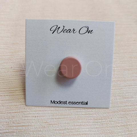 Magnetic Pins Round (Matt Finish Nude Peach)