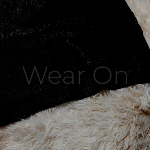 Metallic Chiffon (Black)