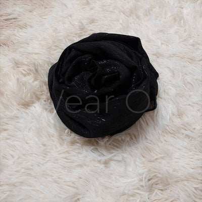Metallic Chiffon (Black)