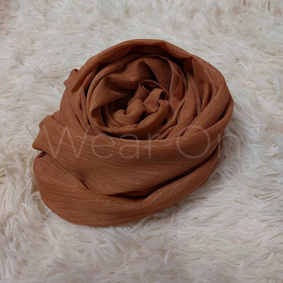 Metallic Chiffon (Nut Brown)