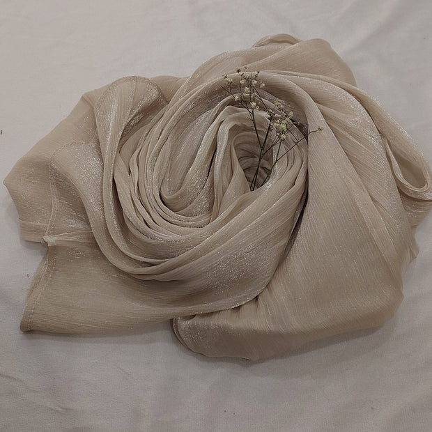Organza Luxury Silk (Champagne Beige)