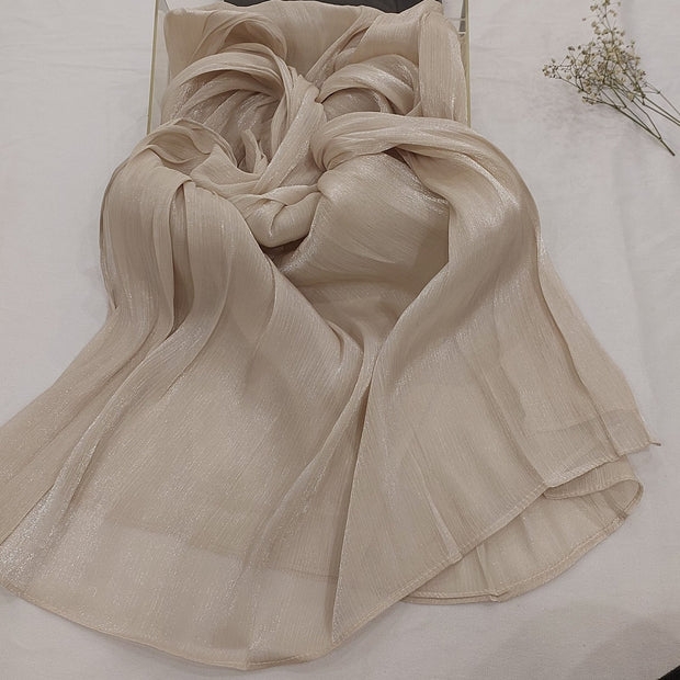 Organza Luxury Silk (Champagne Beige)
