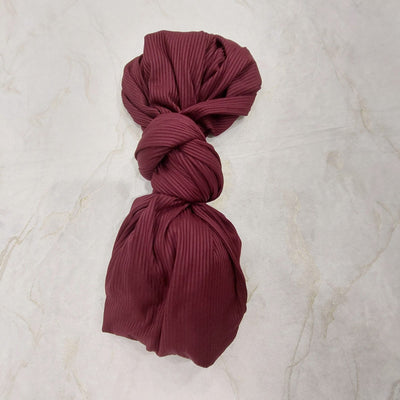 Ribbed Jersey (Burgundy)