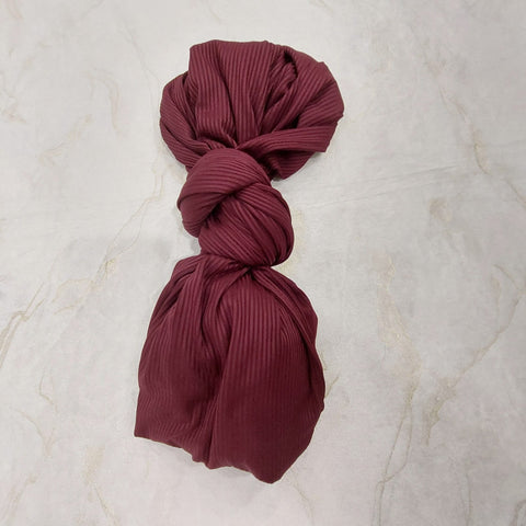 Ribbed Jersey (Burgundy)