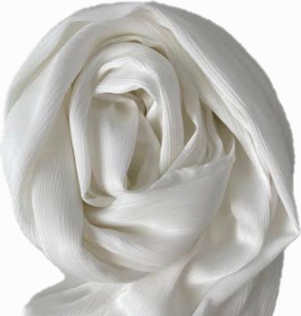 Crinkle Silk (White)